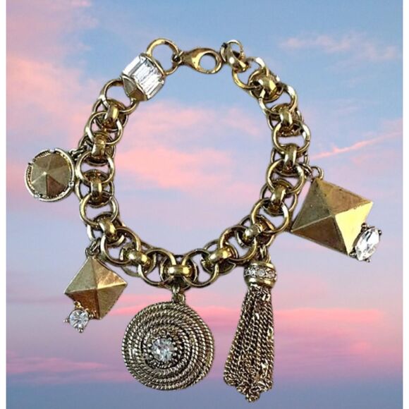 Vintage Erickson Beamon Rocks Charm Bracelet - Picture 9 of 9